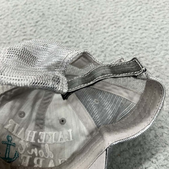 Lake Hair Dont Care Hat Women Trucker Hat One Size NG Strapback Distressed - Picture 6 of 8